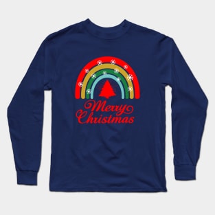 Rainbow and christmas Long Sleeve T-Shirt